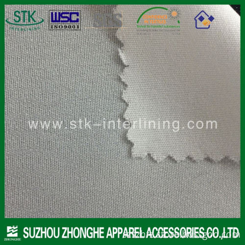 Plain woven fusible shirt lining